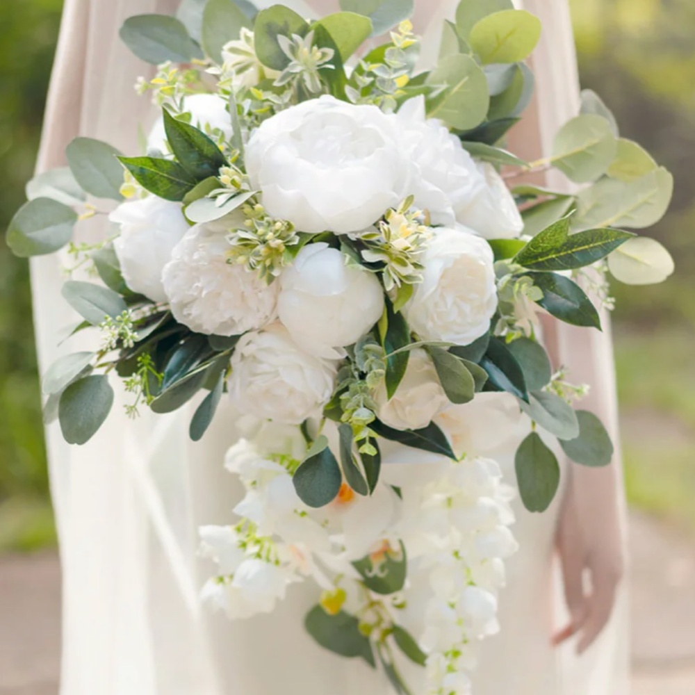 Artificial wedding flowers for bouquet (Pack of 2)